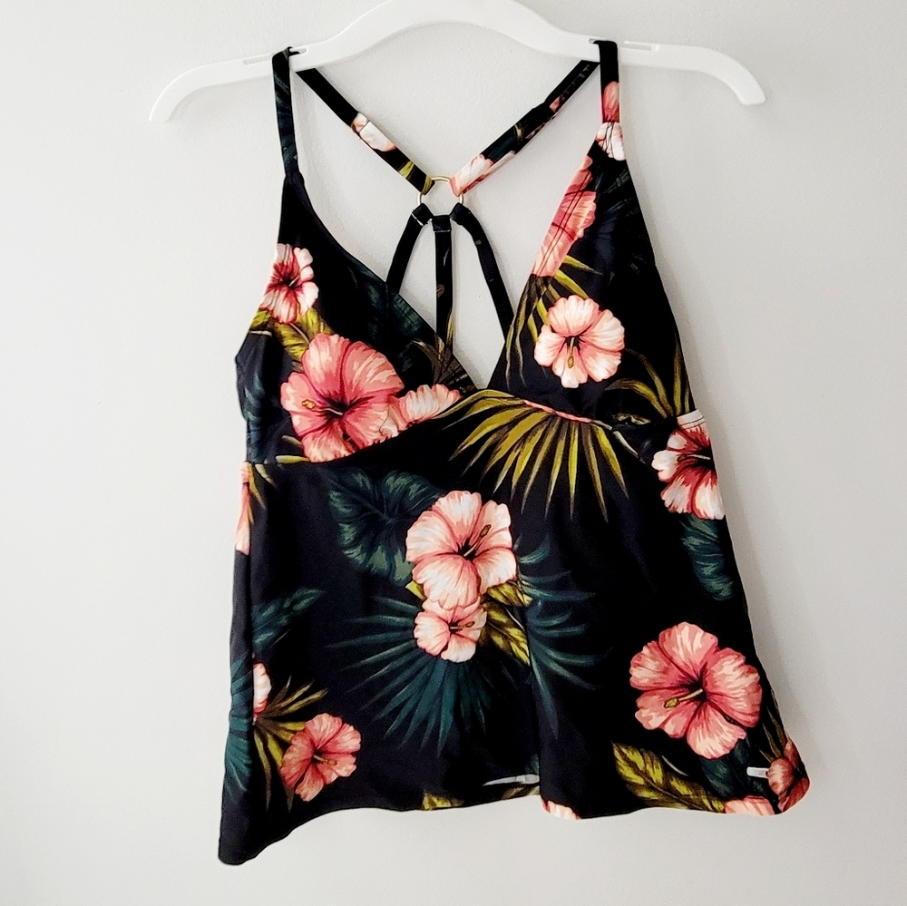 Kona SOL-Women' Racerback Floral Tankini Top
